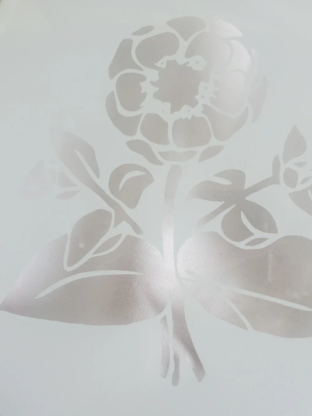 Frosted Glass Floral Vtg Lampshade  Replacement Panels Rose Sunflower, Set Of 6